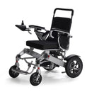 Restreal Lightweight Foldable Electric Wheelchair All Terrain Power Wheel Chair for Adults, Seniors, Elderly, Airline Approved, Silver