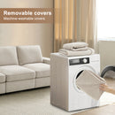 Restreal Modular Sectional Sofa with Storage Layer for Living Room, Modern Couch with Side Pocket Washable Removable Cushion Cover, Easy to Install, Beige Linen Fabric