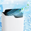 Restreal 12,000 BTU Portable Air Conditioner with Built-in Cool, Dehumidifier&Fan Modes up to 550 Sq.Ft. with Remote Control, White