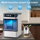 Restreal Touchscreen Nugget Ice Maker Countertop, 38lbs/24H, Soft Chewable Pellet Ice Maker with Self-Cleaning Function for Kitchens, Offices, Home