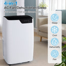 Restreal 12,000 BTU Portable Air Conditioner with Built-in Cool, Dehumidifier&Fan Modes up to 550 Sq.Ft. with Remote Control, White