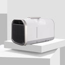Restreal Portable Air Conditioner, 4400BTU 330W Power Camping Tent AC, 14lb Compact & Lightweight Fast Cooling Air Conditioner Dehumidifier for Car, Pets, Camp or Home Use, Silver White