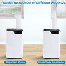 Restreal 12,000 BTU Portable Air Conditioner with Built-in Cool, Dehumidifier&Fan Modes up to 550 Sq.Ft. with Remote Control, White