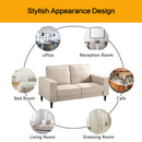 78" & 60" Mid-century Modern Sofa Square Arm Fabric Sofa Loveseats