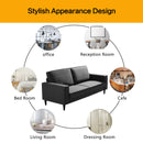 ASJMR Wide Loveseat with Armrest, 2-Seater Sponge Polyester Fabric Double Sofa Furniture ASJMR 