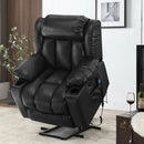 Restreal Large Lift Recliner Chair for Elderly with Massage and Heating, Microfiber Leather