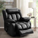 Restreal Infinite Position Lift Recliner Chair for Elderly with Massage and Heating, Dual Motor, Real Leather