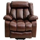Restreal Infinite Position Lift Recliner Chair for Elderly with Massage and Heating, Dual Motor, Real Leather