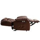 Restreal Infinite Position Lift Recliner Chair for Elderly with Massage and Heating, Dual Motor, Real Leather