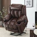 Restreal Large Lift Recliner Chair for Elderly with Massage and Heating, Microfiber Leather