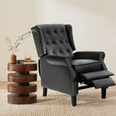 Restreal Leather Wingback Recliner Chair