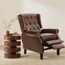 Restreal Leather Wingback Recliner Chair