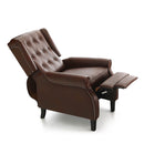Restreal Leather Wingback Recliner Chair